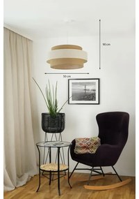 Brilagi - Lampadario a cavo SPACE LIGHT 1xE27/15W/230V Ø 50 cm beige crema