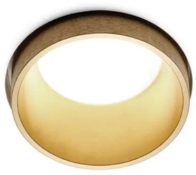 THESSALY Incasso 1 Luce Bordo Oro Spazzolato Sforzin Lampade in gesso