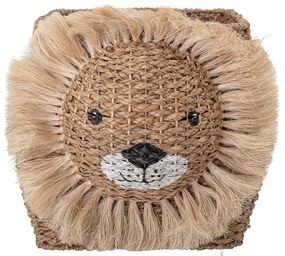 Tikamoon - Cesto in fibre vegetali Lion 36 cm