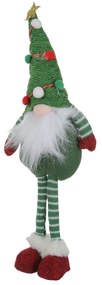 Gnomo Natale in piedi 45 cm cappello verde