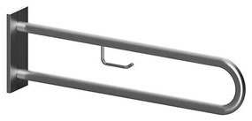 Maniglione di sostegno 10x25 cm in acciaio inox/argento