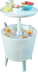 Tavolo da giardino rotondo con vaschetta per il ghiaccio 49,5x49,5 cm Illuminated cool - Keter