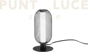 Lume led inkas nero in metallo 12w 1260lm cct 3000 e 3500k 29x16x16cm
