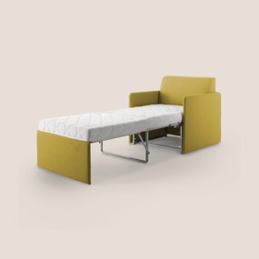 DAG Poltrona letto singolo salvaspazio in TESSUTO impermeabile T13 giallo