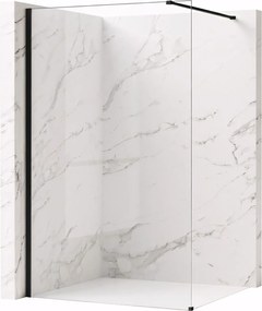 Parete doccia Rea Flexi Transparent / Black 100