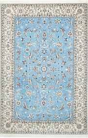 Nain Tappeto 160x240 Blu (Iran) Annodato A Mano