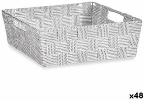 Cestino Multiuso Bianco Stoffa 3 L 23 x 8 x 27 cm (48 Unità)