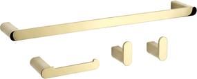 Set accessori da bagno Mati Gold 4 pezzi