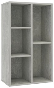 Libreria/Credenza Grigio Cemento 50x25x80 cm Legno Multistrato