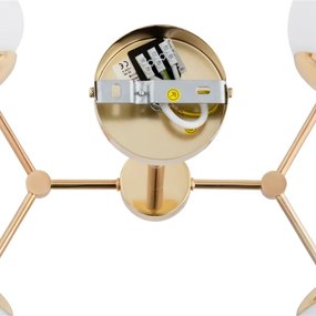 Lampadario on a pole FOTON  4xE14/40W/230V oro/bianco