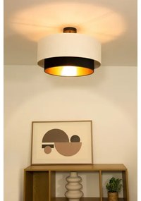 Plafoniera NATIA 1xE27/60W/230V bianco/nero