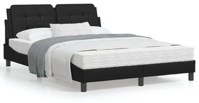 Giroletto Con Luci Led Nero 140x200 Cm İn Similpelle /