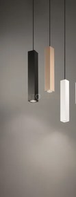 Sospensione aloa grande 1 luce attacco gu10 nero h.40cm