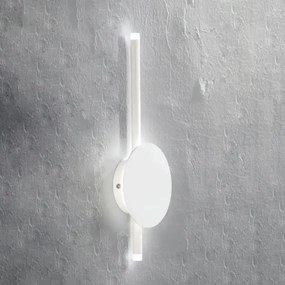 Applique JAMES in metallo 15x5 cm verniciato Bianco