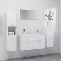 Set Mobili da Bagno Bianco in Truciolato 3071378