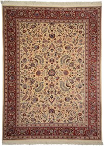 Isfahan Tappeto 260 x 350 Beige (Cina) Annodato A Mano