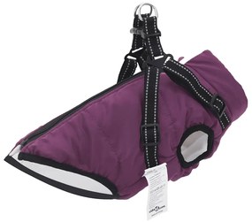 Cappotto Cani Imbracatura Impermeabile Riflettente Viola L40 /