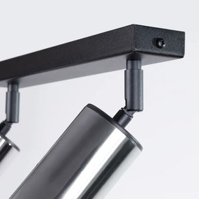 Sollux SL.1367 - Faretto WINX 2xGU10/10W/230V nero/cromo