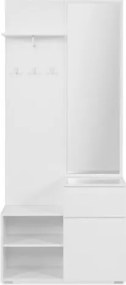 Mobile ingresso Image41B bianco con specchio