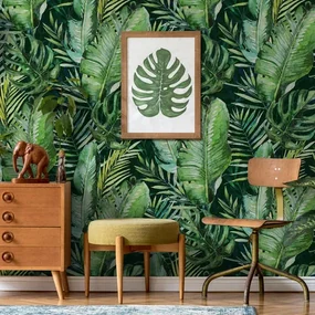 Carta Da Parati Tropical palm in TNT GOFFRATA - 200x300 cm