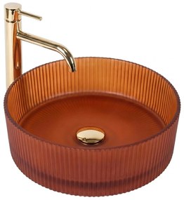 Lavabo da appoggio Rea Suri Brown