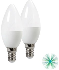 Led C37 5W 430lm 4000K E14 37x100mm 2pz/color box