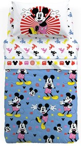 Copriletto Trapuntato in Cotone Mickey Fantasy Piazza e