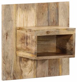 Comodino 50x27x50 Cm İn Legno Grezzo Massello Di Mango /