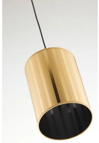 Jupiter 2090 - Lampadario sospeso a cavo CORTINA 1xE27/15W/230V oro/nero