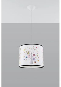 Sollux SL.1422 - Lampadario a sospensione per bambini OWLS 1xE27/15W/230V diametro 30 cm