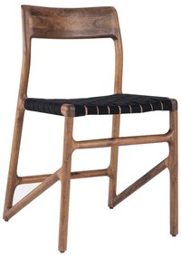 Sedia da pranzo nera/marrone Fawn – Gazzda