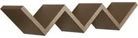 Mensola da Parete Libreria Zigzag 56x15,5 cm in Fibra di Legno Saetta Rovere Tabacco