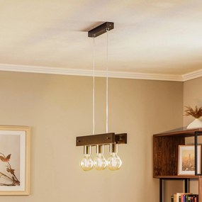 Alfa Lampada a sospensione Bingo con elementi in legno