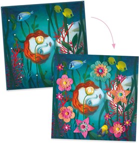 Gioco creativo 3D con fiori di carta