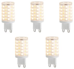 Set di 5 lampadine LED G9 Smart dimmerabili trasparenti 2,5W 250 lm 2700-6500K Zigbee