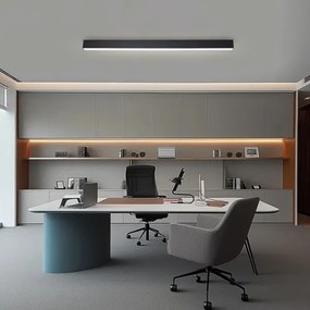 Brilagi - Plafoniera LED dimmerabile SLEEKLINE LED/40W/230V Wi-Fi Tuya, nero + telecomando