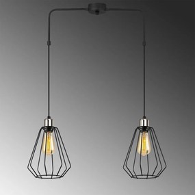 Apparecchio a sospensione in metallo nero Opviq luci Straton - Opviq lights