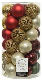 Palle di Natale Decoris Multicolore Plastica Ø 6 cm