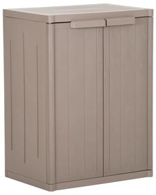 Armadio Da Giardino Marrone 65x45x88 Cm İn Pp Aspetto Legno /