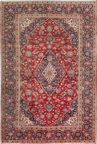 Kashan Tappeto 300 x 200 Rosso (Iran) Annodato A Mano