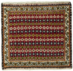Shiraz Tappeto 50x50 Rosso (Iran) Annodato A Mano