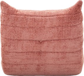 Puof a sacco rosa con rivestimento in bouclé Mask – Mauro Ferretti