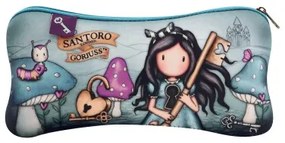 Astuccio Scuola Gorjuss Curiosity Grigio Verde (22 x 11.3 x 1 cm)