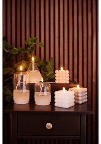 Candela LED in cera grigia, altezza 9,5 cm Flamme Dot - Star Trading