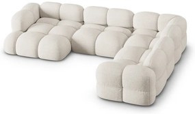 Divano angolare beige (con penisola a destra/a U) Loretto – Cosmopolitan Design