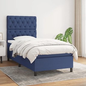 Giroletto A Molle Con Materasso Blu 80x200 Cm İntessuto /