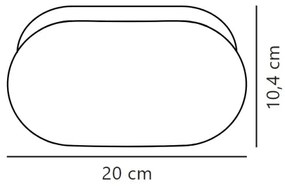 Nordlux - Applique da bagno FOAM 1xE27/55W/230V IP44 bianco