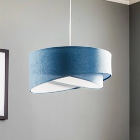 Lampada a sospensione Vivien Maco Design, dimmerabile, Blu, Soggiorno / Sala da pranzo, Tessuto / Stoffa / Seta, Moderno, Lampada a sospensione
