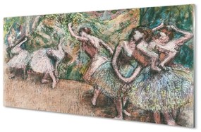 Quadro in vetro Scena di balletto - edgar degas 100x50 cm