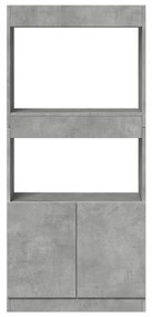 Credenza grigio cemento 63x33x140 in truciolato